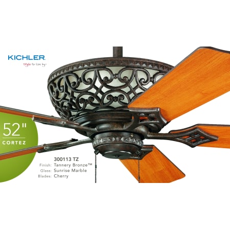 A large image of the Kichler 300113 Kichler 300113TZ Cortez Detail Image