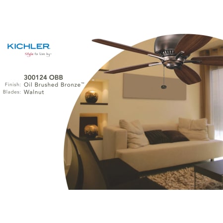 A large image of the Kichler Richland II Kichler Richland II 300124OBB Living Room
