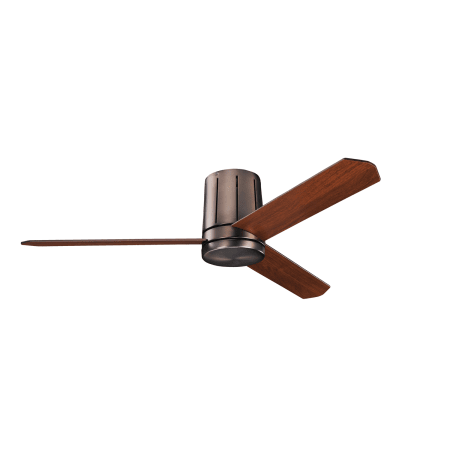 A large image of the Kichler 300151 Walnut Blades and Metal Cap