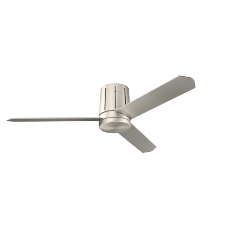 A large image of the Kichler 300151 Silver Blades and Metal Cap
