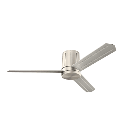 A large image of the Kichler 300151 Silver Striped Blades and Metal Cap