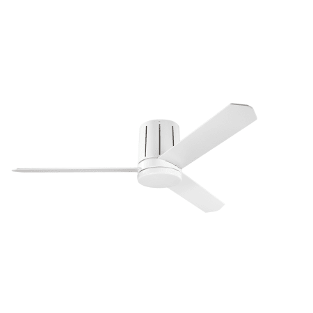 A large image of the Kichler 300151 White Blades and Metal Cap