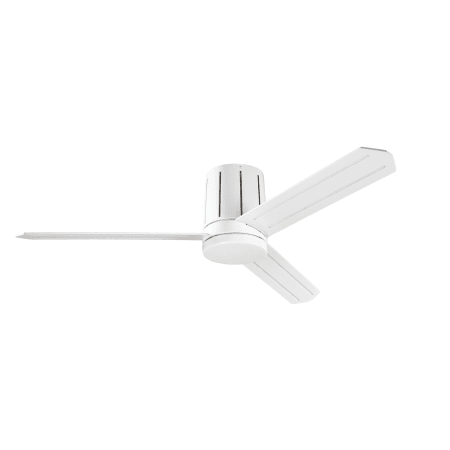 A large image of the Kichler 300151 White Striped Blades and Light Kit