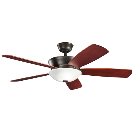 A large image of the Kichler 300167 Oiled Bronze finish shown with Mahogany side of reversible blades