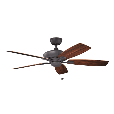 Kichler 310192DBK Distressed Black Canfield Patio 52" Outdoor Ceiling
