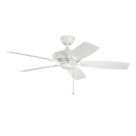 A large image of the Kichler 310192WH White with White/White Blades