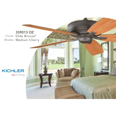 A large image of the Kichler 339013 Kichler Monarch II 339013OZ Bedroom