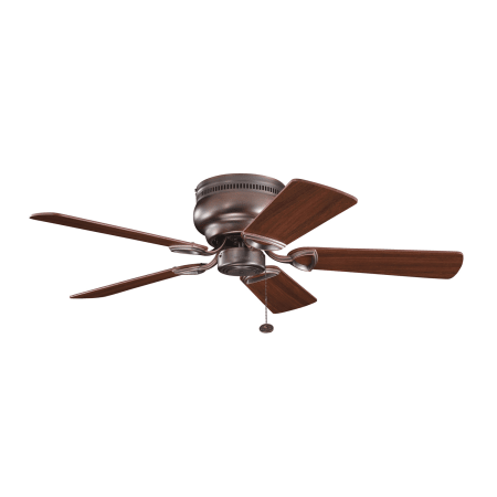 A large image of the Kichler 339017 Oil Brushed Bronze finish pictured with Walnut side of reversible blades