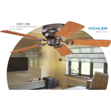 Kichler 339017obb Oil Brushed Bronze Stratmoor 42 Indoor Ceiling Fan With Blades And Pull Chain Lightingshowplace Com - Home Decorators Collection Trudeau 60 In
