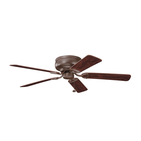 A large image of the Kichler 339022 Tannery Bronze finish pictured with Teak side of reversible blades
