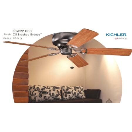 Kichler 339022obb Oil Brushed Bronze 52 Indoor Ceiling Fan With