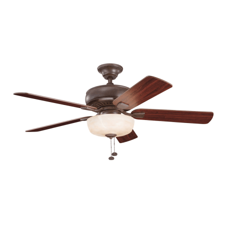 A large image of the Kichler 339212 Tannery Bronze finish with Cherry side of reversible blades