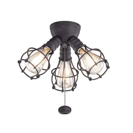 A large image of the Kichler 380041 Distressed Black
