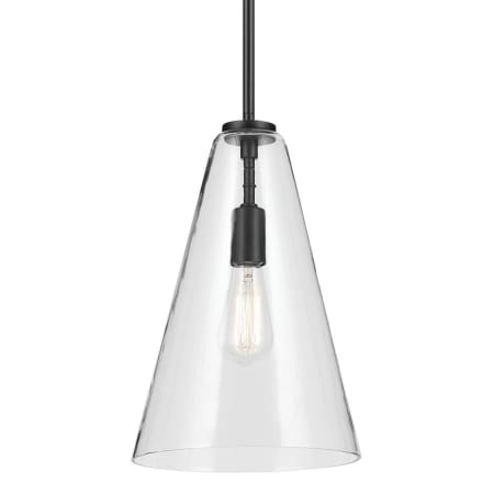 A large image of the Kichler 42199 Black / Clear