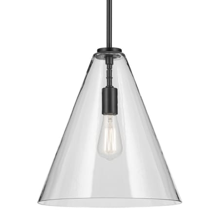 A large image of the Kichler 42200 Black / Clear