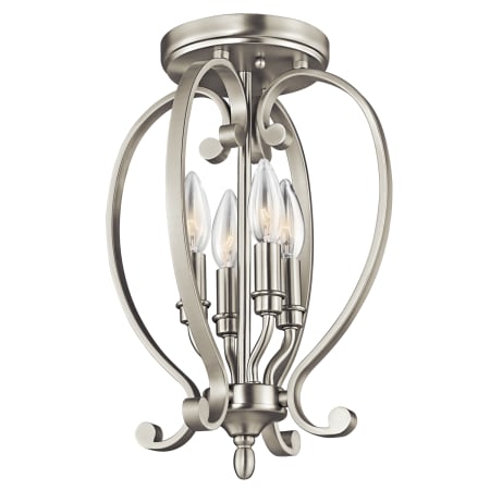 A large image of the Kichler 43168 Brushed Nickel