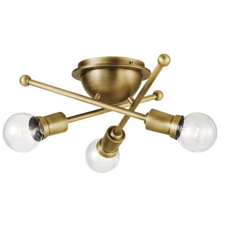 A large image of the Kichler 43196 Natural Brass