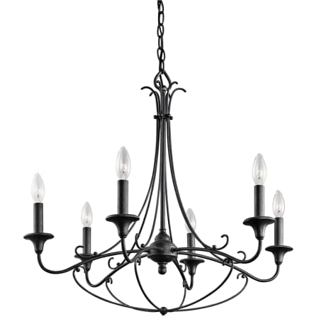 A large image of the Kichler 43454 Distressed Black