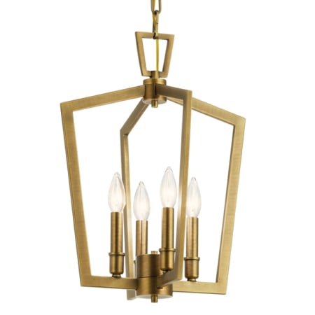 A large image of the Kichler 43498 Natural Brass
