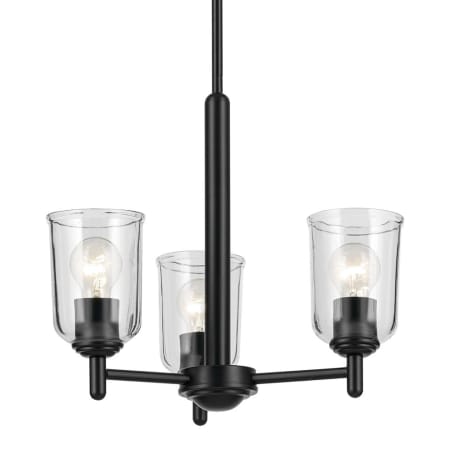 A large image of the Kichler 43670 Black / Clear