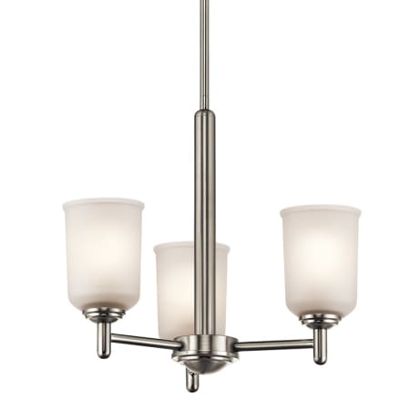 A large image of the Kichler 43670 Brushed Nickel