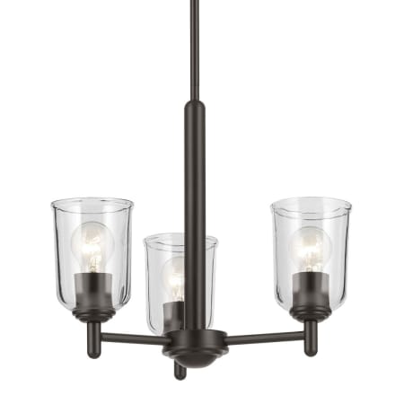 A large image of the Kichler 43670 Olde Bronze / Clear