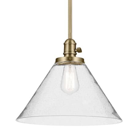 A large image of the Kichler 43905 Natural Brass