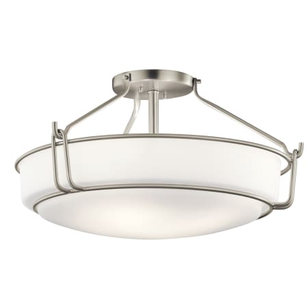 A large image of the Kichler 44086 Brushed Nickel