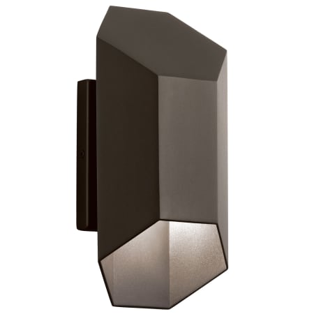 A large image of the Kichler 49607LED Textured Architectural Bronze