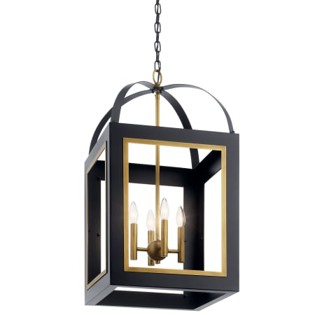 A large image of the Kichler 52029 Black / Natural Brass
