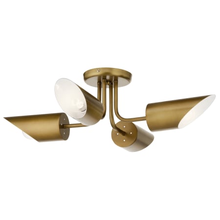 A large image of the Kichler 52164 Natural Brass