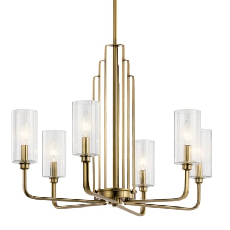 A large image of the Kichler 52411 Brushed Natural Brass