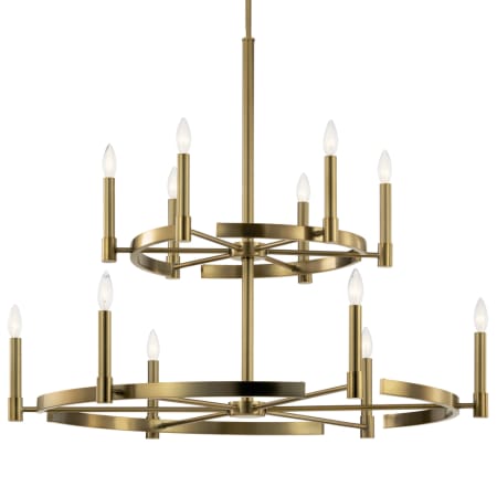 A large image of the Kichler 52428 Brushed Natural Brass