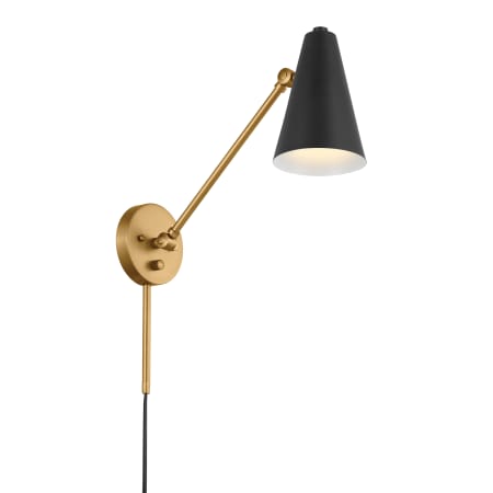 A large image of the Kichler 52485 Natural Brass / Black