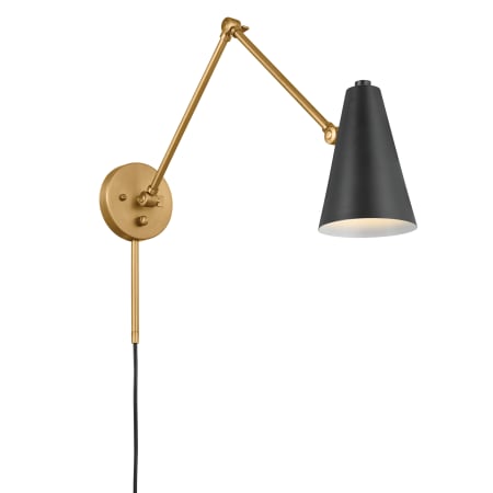 A large image of the Kichler 52486 Natural Brass / Black