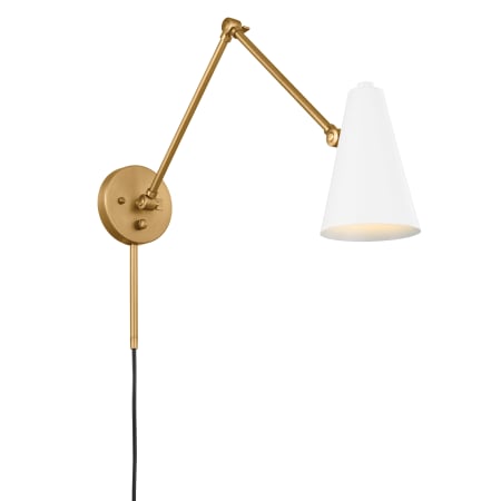 A large image of the Kichler 52486 Natural Brass / White