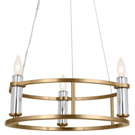 A large image of the Kichler 52493 Brushed Natural Brass