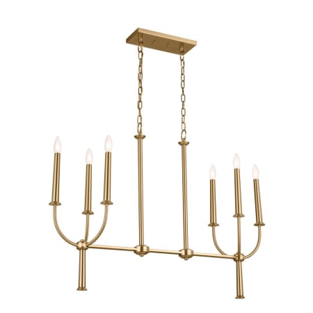 A large image of the Kichler 52495 Brushed Natural Brass