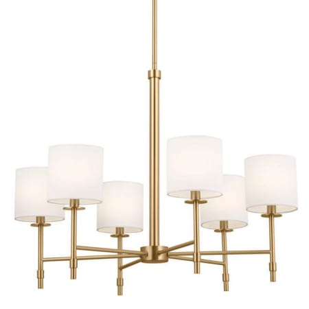 A large image of the Kichler 52500 Brushed Natural Brass