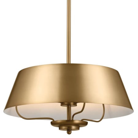 A large image of the Kichler 52542 Brushed Natural Brass