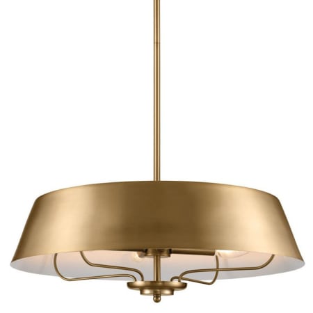 A large image of the Kichler 52543 Brushed Natural Brass