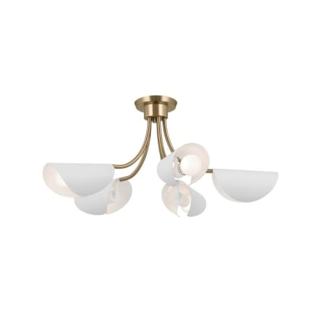 A large image of the Kichler 52558 Champagne Bronze / White