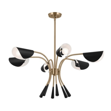 A large image of the Kichler 52559 Champagne Bronze / Black