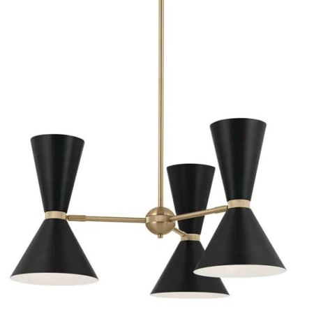 A large image of the Kichler 52565 Champagne Bronze / Black