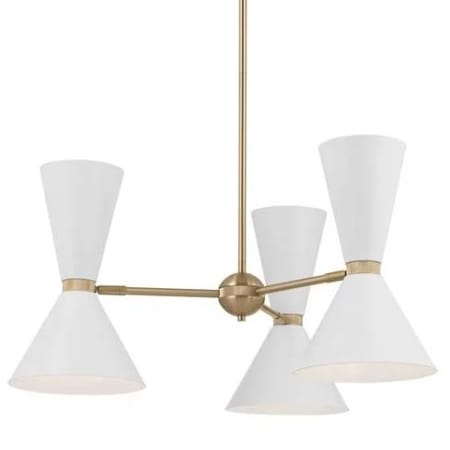 A large image of the Kichler 52565 Champagne Bronze / White