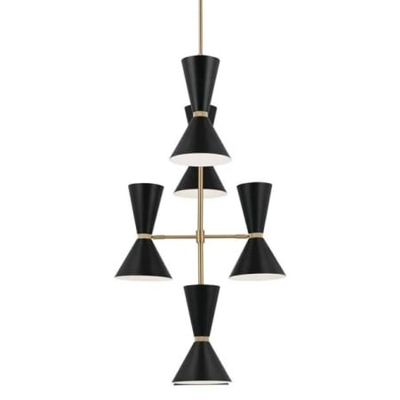 A large image of the Kichler 52568 Champagne Bronze / Black