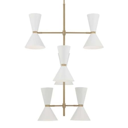 A large image of the Kichler 52568 Champagne Bronze / White