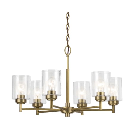 A large image of the Kichler 52616 Natural Brass