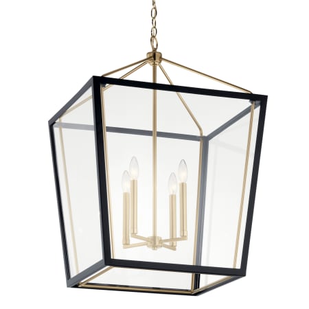 A large image of the Kichler 52620 Champagne Bronze / Black
