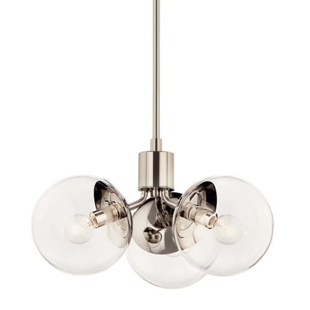 A large image of the Kichler 52700CLR Polished Nickel